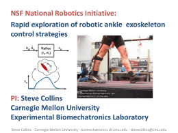 PPT - Carnegie Mellon University Experimental Biomechatronics Lab