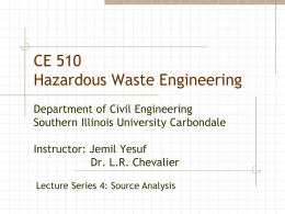 Lecture series - Civil and Environmental Engineering | SIU