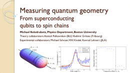 Measuring quantum geometry - Boston University Physics Department.