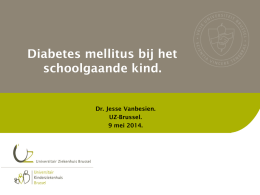 Diabetes mellitus bij het schoolgaande kind(2014)
