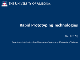 Presentation - The University of Arizona College of Optical Sciences
