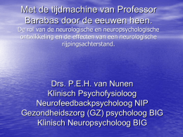 Presentatie Peter van Nunen