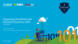 Integrating SharePoint with Microsoft Dynamics CRM