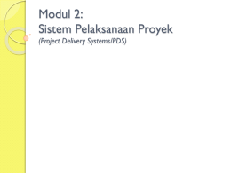 Modul 2 Project Delivery Methods