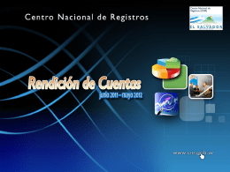 Diapositiva 1 - Centro Nacional de Registros