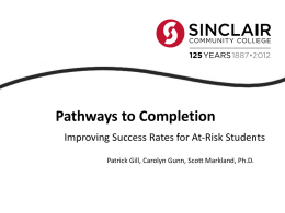 Pathways to Completion