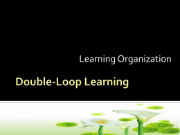 Double-Loop Learning
