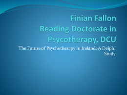Finian Fallon, Doctoral Candidate, DCU