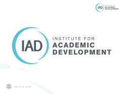 IAD - University of Edinburgh