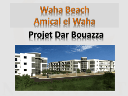 Projet Dar Bouazza Waha Beach Amical el Waha Présentation de