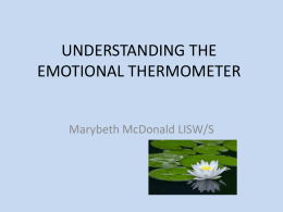 UNDERSTANDING THE EMOTIONAL THERMOMETER
