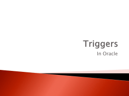 Triggers - KES Shroff College