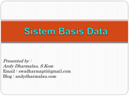 sistem basis data 01 - Mengenal Teknologi Sistem Informasi Komputer