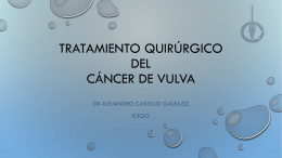 Tratamiento quirúrgico del cáncer de vulva