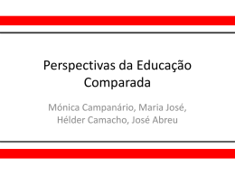 Grupo José Abreu – Perspectivas da Educação Comparada