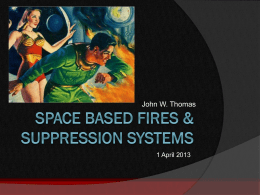 Space Based Fires & Suppression Systems
