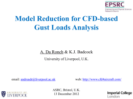Model Reduction for CFD-based Gust Loads Analysis