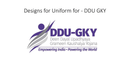 Aajeevika Uniform Designs - DDU-GKY