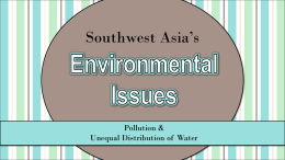 Environmental Issues In Middle East