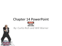 Chapter 14 PowerPoint - Edmond Public Schools