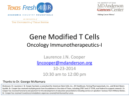 Gene Modified T Cells