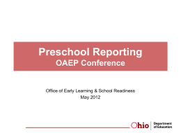 Preschool Special Education Supervisors
