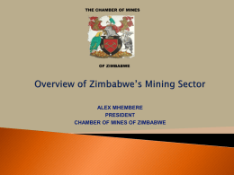 Chamber of Mines - Zimbabwe Mining Indaba