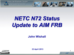 NETC N72 Status Update