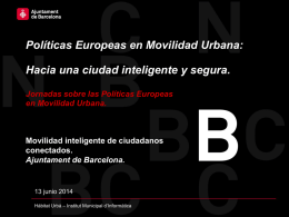 Movilidad inteligente de ciudadanos conectados en Barcelona