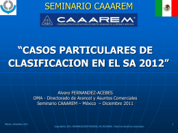 CASOS PARTICULARES MEX 2012