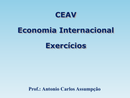 Eco Internacional - CEAV - Exercícios