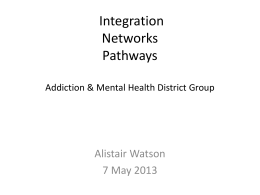 Integration Networks Pathways - MidCentral District Health Board