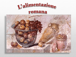 L`alimentazione romana