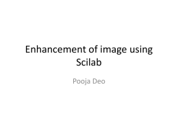 Enhancement of image using Scilab