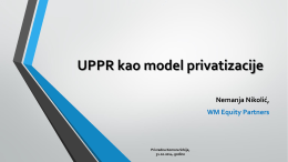 UPPR kao model privatizacije