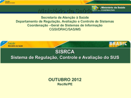 características - Secretaria Estadual de Saúde de Pernambuco