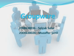Groupware - EEMB DERSLER