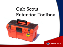 Cub Scout Retention Toolbox