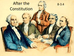 8-3.4 After the Constitution