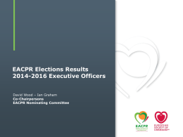 EACPR Elections Results 2014