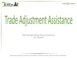 TAA_Presentation.Michigan_Works_Annual_Conference.Oct2014