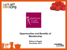 Rebecca Popple -Lets Get Cooking Platform benefits Nov 13