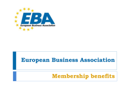 eba mission - European Business Association