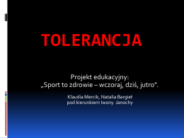 tolerancja