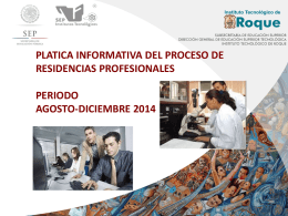 RESIDENCIAS COMP 1 - Instituto Tecnológico de Roque