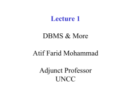 Lecture 1