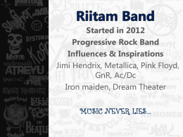 Riitam Band Profile