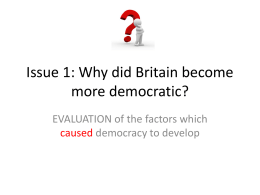 3. Why did democracy grow