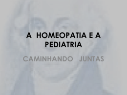 a homeopatia e a pediatria