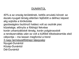 Dunántúl földrajza